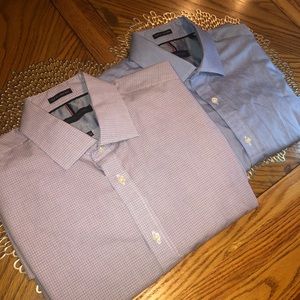 🔥TWO Hilfiger Slim Fit Dress Shirts!